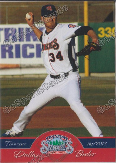 2013 Tennessee Smokies Dallas Beeler