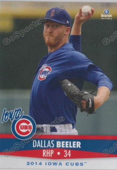 2014 Iowa Cubs Dallas Beeler