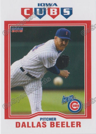 2015 Iowa Cubs Dallas Beeler