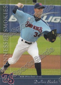 2012 Tennessee Smokies Dallas Beeler