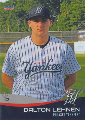 2017 Pulaski Yankees Dalton Lehnen