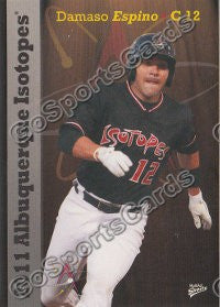 2011 Albuquerque Isotopes Damaso Espino