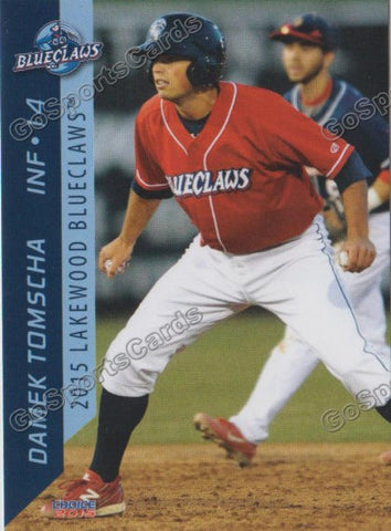 2015 Lakewood BlueClaws Damek Tomscha