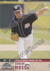 2009 Colorado Springs Sky Sox Damian Moss