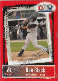 2011 Kannapolis Intimidators DAV Dan Black