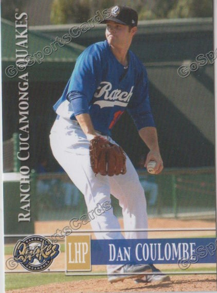 2014 Rancho Cucamonga Quakes Dan Coulombe – Go Sports Cards