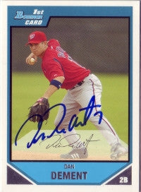 Dan Dement 2007 Bowman #80 (Autograph)
