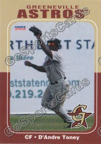 2012 Greeneville Astros D'Andre Toney