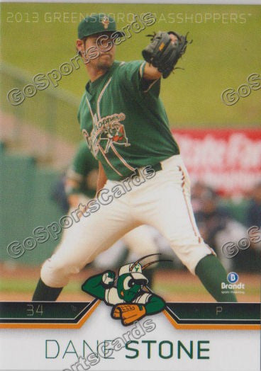 2013 Greensboro Grasshoppers Dane Stone