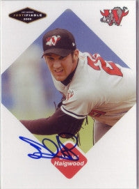 Daniel Haigwood 2005 Just Minors Justifiable #35 (Autograph)