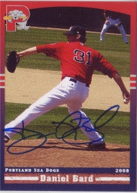 Daniel Bard 2008 Portland Seadogs (Autograph)