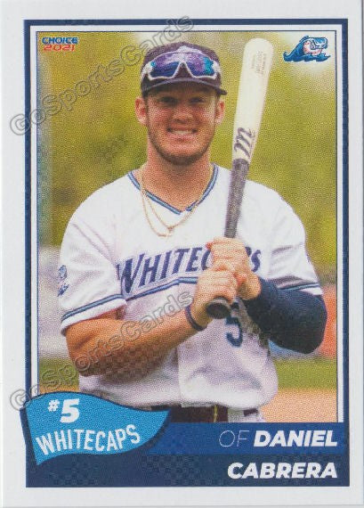 2021 West Michigan Whitecaps Daniel Cabrera – Go Sports Cards