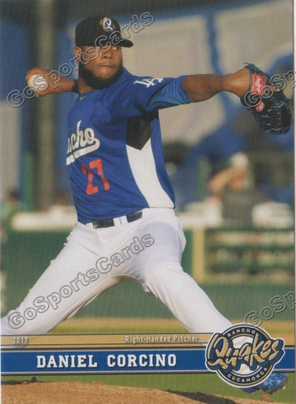 2017 Rancho Cucamonga Quakes Daniel Corcino