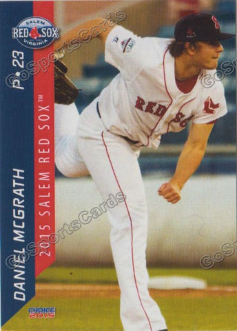 2015 Salem Red Sox Daniel McGrath
