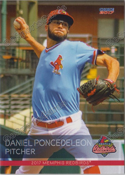 2017 Memphis Redbirds Daniel Poncedeleon
