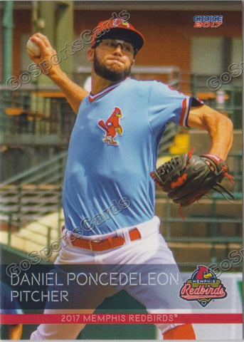 2017 Memphis Redbirds Daniel Poncedeleon