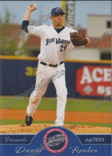 2013 Pensacola Blue Wahoos Daniel Renken