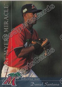2012 Fort Myers Miracle Danny Daniel Santana