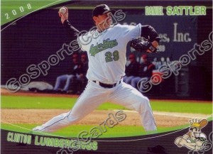 2008 Clinton LumberKings Daniel Sattler