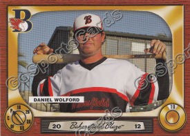 2012 Bakersfield Blaze Daniel Wolford