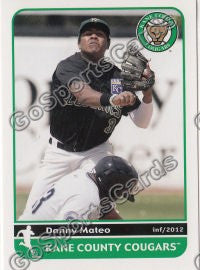 2012 Kane County Cougars Danny Mateo