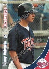 2006 Elizabethton Twins Danny Valencia