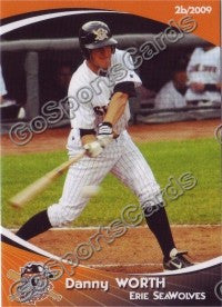 2009 Erie SeaWolves Danny Worth