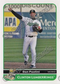 2012 Clinton LumberKings Dan Daniel Paolini
