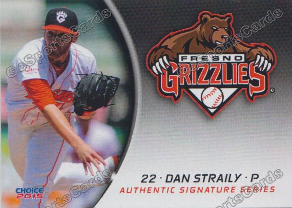 2015 Fresno Grizzlies Dan Straily