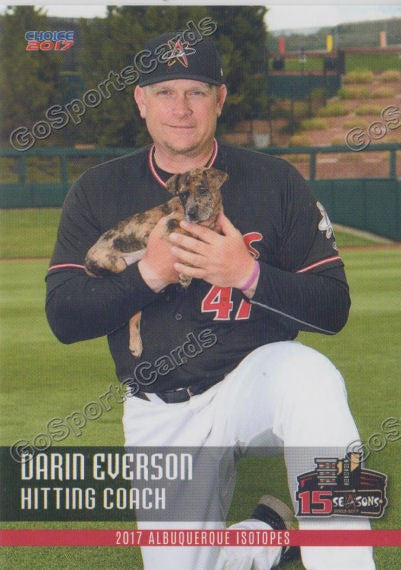 2017 Albuquerque Isotopes Darin Everson