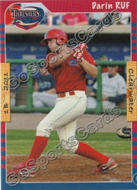 2011 Clearwater Threshers Darin Ruf