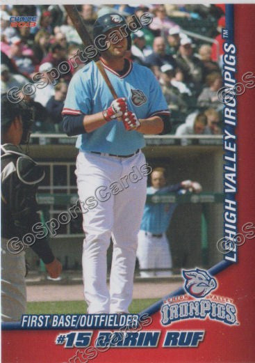 2013 Lehigh Valley IronPigs Darin Ruf