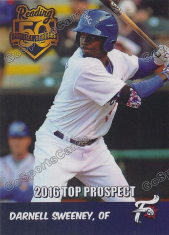 2016 Reading Fightin Phils Top Prospect 25 Darnell Sweeney