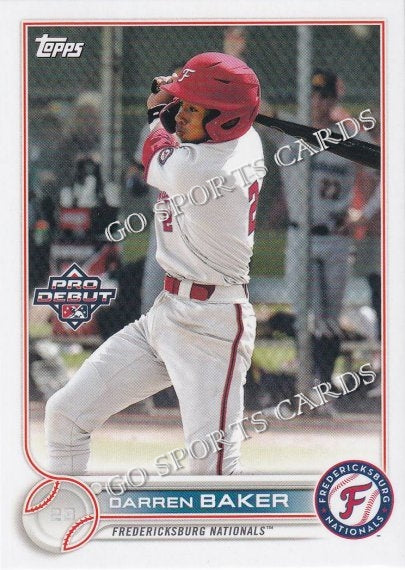 2022 Topps Pro Debut Darren Baker PD-13