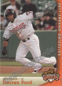 2011 Fresno Grizzlies Darren Ford