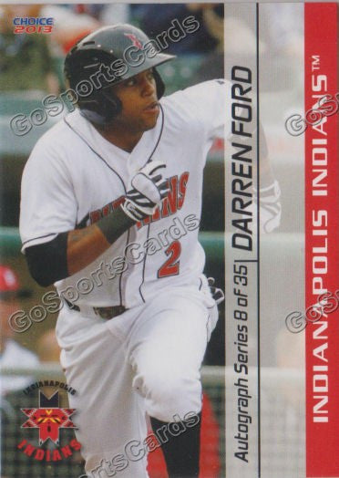 2013 Indianapolis Indians Darren Ford