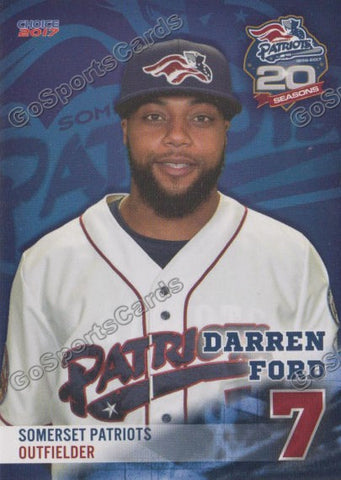 2017 Somerset Patriots Darren Ford