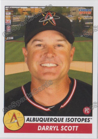 2015 Albuquerque Isotopes Darryl Scott