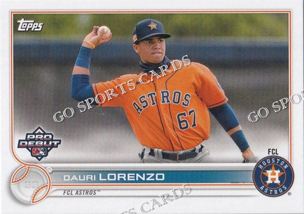 2022 Topps Pro Debut Dauri Lorenzo PD-42