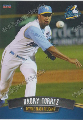 2016 Myrtle Beach Pelicans Daury Torrez