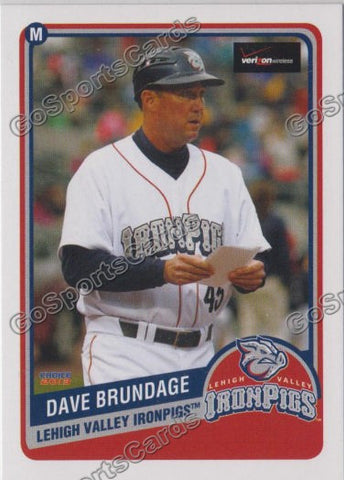 2013 Lehigh Valley IronPigs SGA 2nd Dave Brundage
