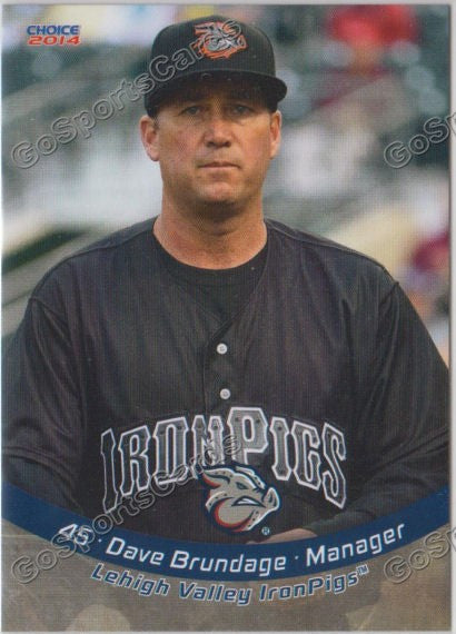 2014 Lehigh Valley IronPigs Dave Brundage