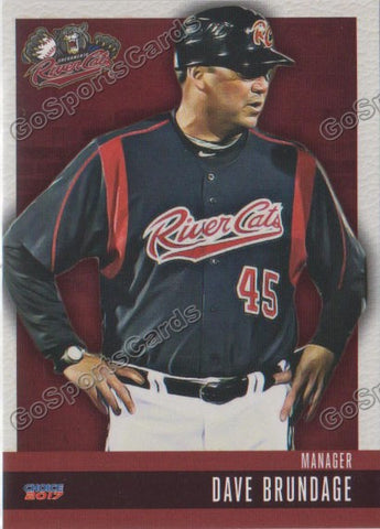 2017 Sacramento River Cats Dave Brundage