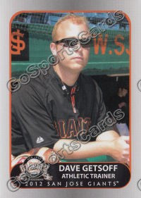 2012 San Jose Giants Dave Getsoff
