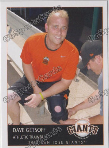 2013 San Jose Giants Dave Getsoff