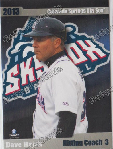 2013 Colorado Springs Sky Sox Dave Hajek