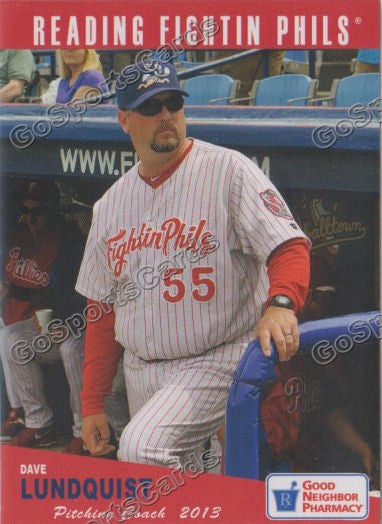 2013 Reading Fightins Phils Updated SGA 2nd Dave Lundquist