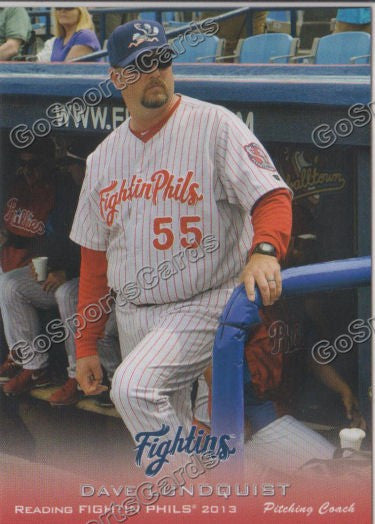 2013 Reading Fightin Phils Phillies Dave Lundquist
