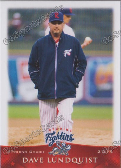 2014 Reading Fightin Phils Dave Lundquist