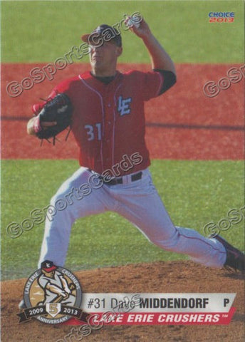 2013 Lake Erie Crushers Dave Middendorf